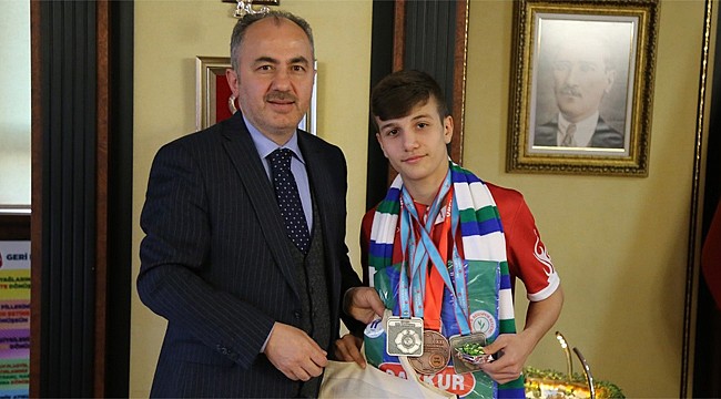 Başkan Metin'den Milli Takıma katılan Genç Judocuya tebrik