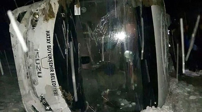 Maç için Rize'ye gelen Hatayspor U16 takımı kaza geçirdi