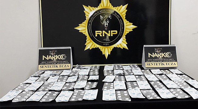 Rize'de 622 sentetik hap yakalandı: 1 kişi tutuklandı