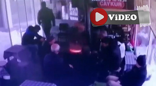 Rize'de müşteriler yanmaktan son anda kurtuldu