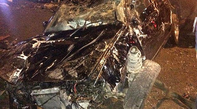 Rize'de otomobil takla attı: 4 yaralı