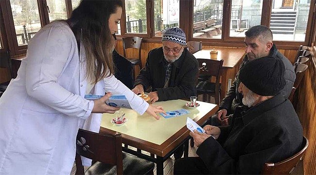 Rize'de sigaranın zararlarını anlatmak için sokağa çıktılar