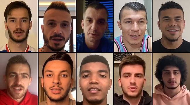 Çaykur Rizesporlu futbolculardan 'Evde Kal' çağrısı