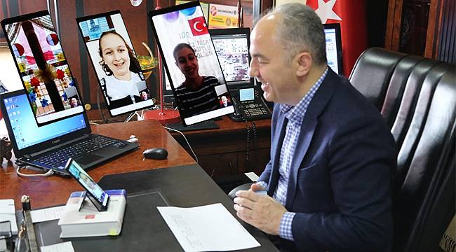 Başkan Metin, telekonferans ile görevini devretti