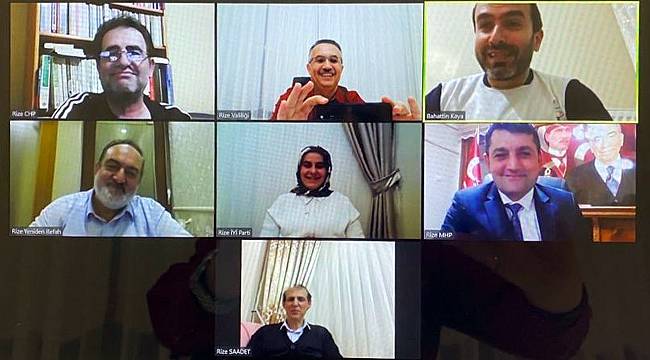 Vali Çeber'den Siyasi Parti İl Başkanlarıyla Online toplantı