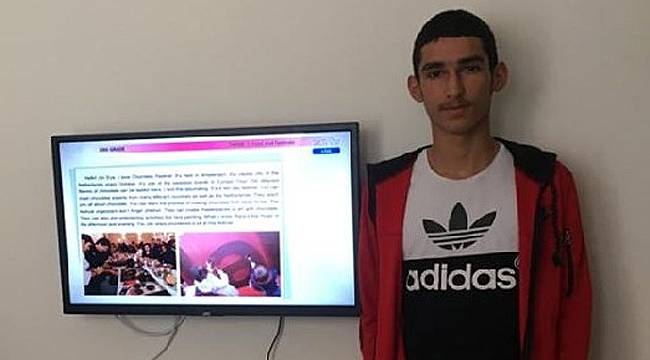 Vali Çeber'den televizyonları olmayan öğrenciye hediye