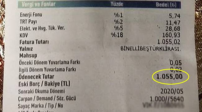 Rize'de kapalı iş yerine gelen fatura isyan ettirdi