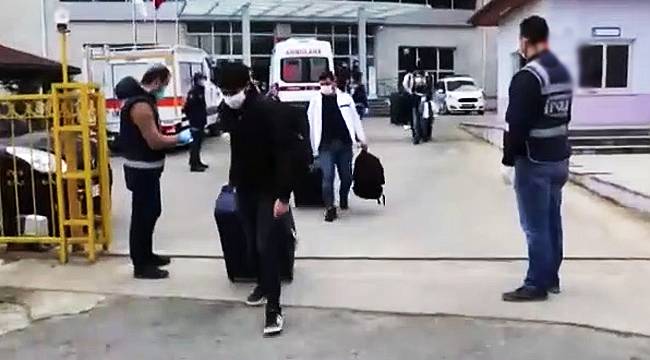 Rize'de karantinaya alınan 196 kişi memleketlerine döndü