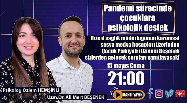 Rize'de Sağlıkçılar Canlı Yayın'da soruları cevaplandıracak