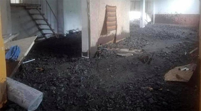 Rize'de halı yıkama fabrikası kullanılamaz hale geldi