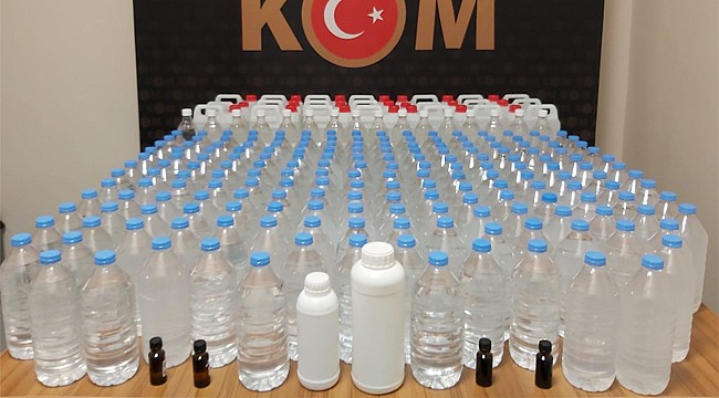 Rize'de sahte içki yapan kişi yakalandı