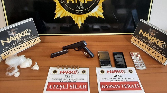 Rize'de uyuşturucu satıcısı tutuklandı