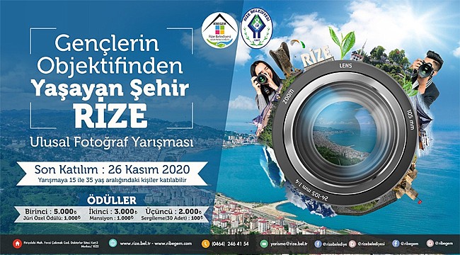 Rize'de Gençler için 15 Bin TL ödüllü Fotoğraf Yarışması