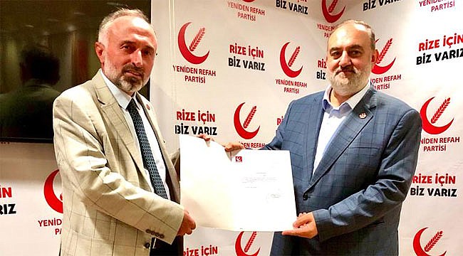 Yeniden Refah Rize Merkez İlçe'ye Hızır Can atandı