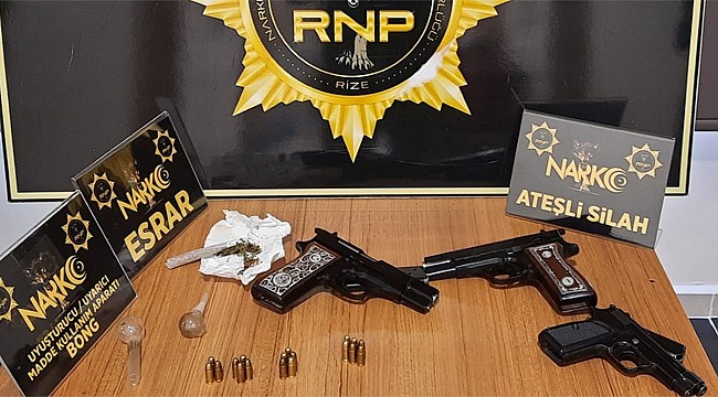 Ardeşen'de uyuşturucu taciri tutuklandı