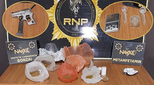 Rize'de uyuşturucu kovalamacası: 2 kişi yakalandı
