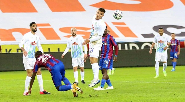 Çaykur Rizespor Trabzon'dan eli boş döndü