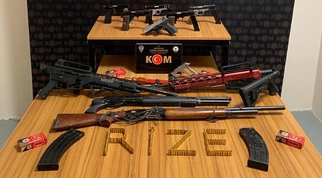 Rize'de 14 adrese operasyon: 7 kişi yakalandı