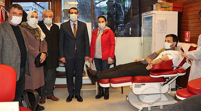 AK Parti Rize Merkez İlçe'den Kan Bağışı Seferberliği