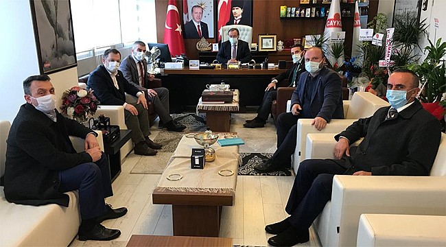 Bağımsızlar Hareketi'nden Yusuf Ziya Alim'e Hayırlı Olsun ziyareti