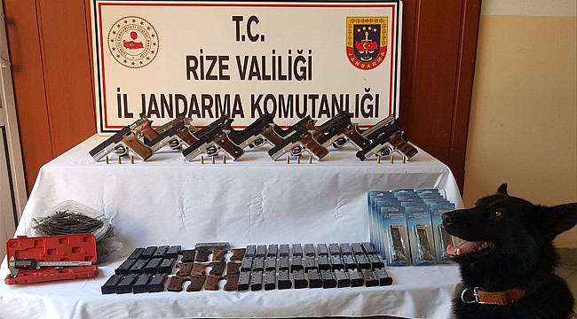 Ardeşen'de kaçak silah atölyesine baskın