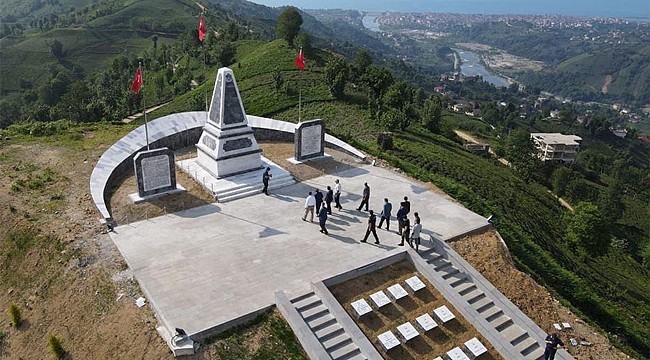 Pazar Sahil Müfrezesi Şehitliği tamamlandı