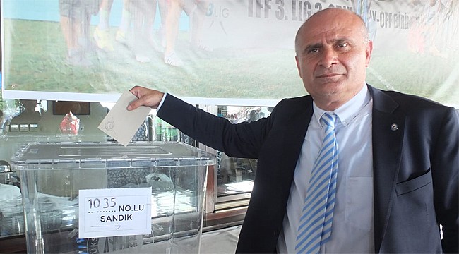 Pazarspor'da Mustafa Taşkın yeniden Başkan seçildi