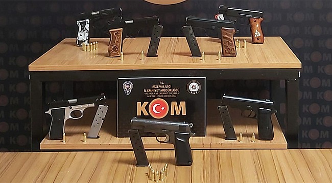 Rize'de silah kaçakçısı 2 kişi tutuklandı
