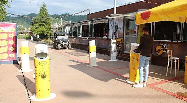 Rizeli işletmeciden dezenfekte hizmeti