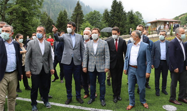 Çevre ve Şehircilik Bakanı Murat Kurum Rize'ye geldi