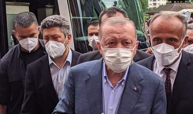Cumhurbaşkanı Erdoğan Rize programını yarıda kesmek zorunda kaldı