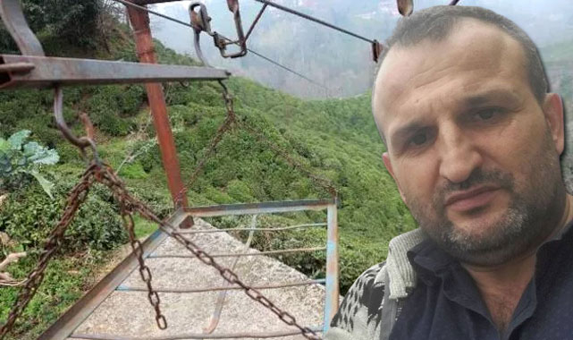 Rize'de ilkel teleferik yine can aldı