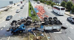 Araklı'da feci kaza: 1 ölü, 3 yaralı