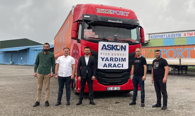 ASKON Rize Şubesi'nden Kastamonu'ya yardım eli