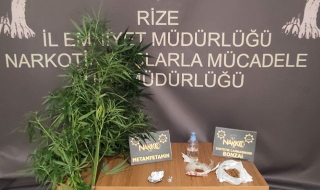 Rize'de uyuşturucu taciri 1 kişi tutuklandı