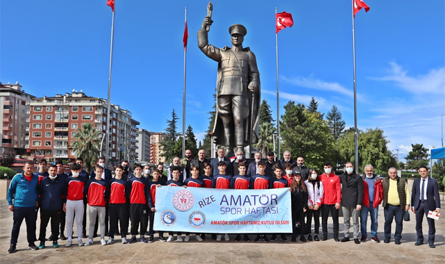 Amatör Spor Haftası Rize'de törenle kutlandı