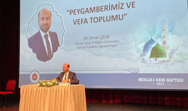 Rize'de Peygamberimiz ve Vefa Toplumu konferansı