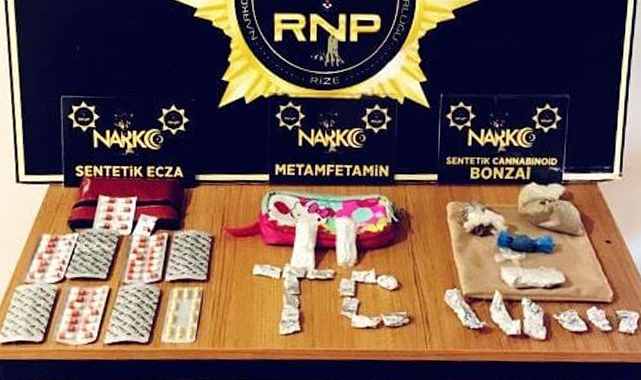Rize'de uyuşturucu satıcısı 1 kişi tutuklandı