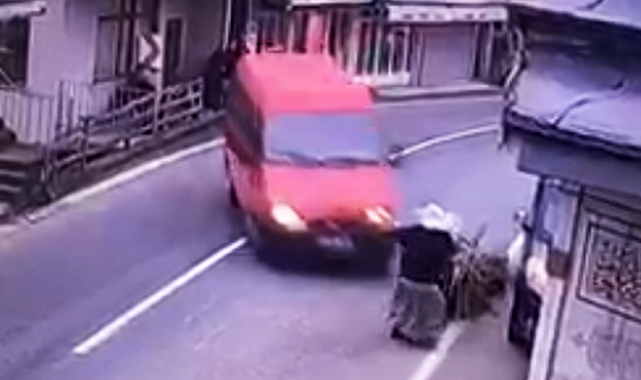 Rize'deki feci kaza kameraya yansıdı