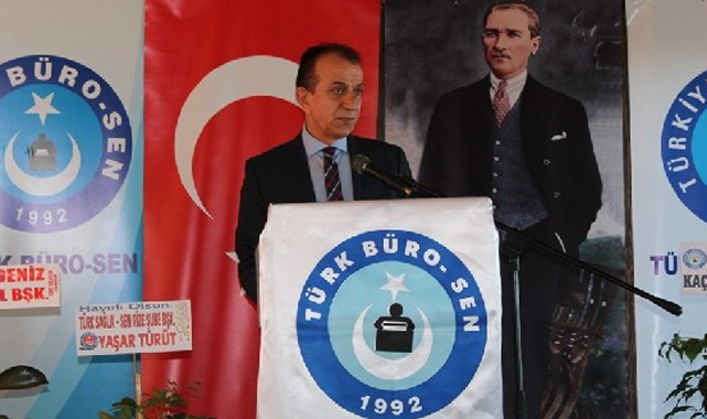 Türk Büro-Sen Rize'de Hacımustafaoğlu yeniden Başkan