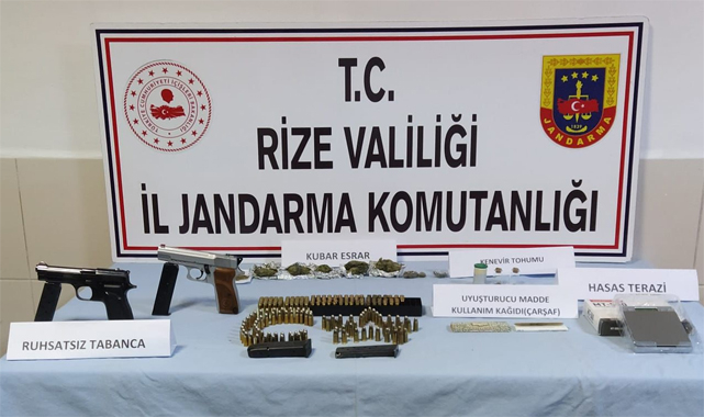 Rize'de 2 uyuşturucu satıcısı yakalandı