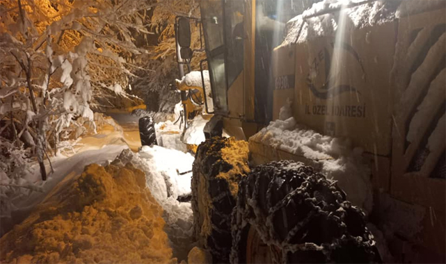 Rize'de kar nedeniyle 283 köy yolu kapandı