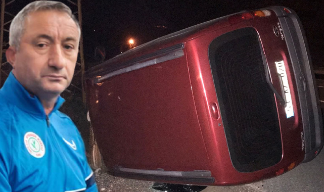 Tüfad Rize Başkanı Bilal Karafazlıoğlu kaza geçirdi