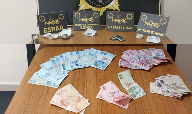 Rize'de uyuşturucu taciri 1 kişi tutuklandı