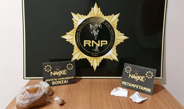 Rize'de uyuşturucu ticareti yapan 1 kişi tutuklandı