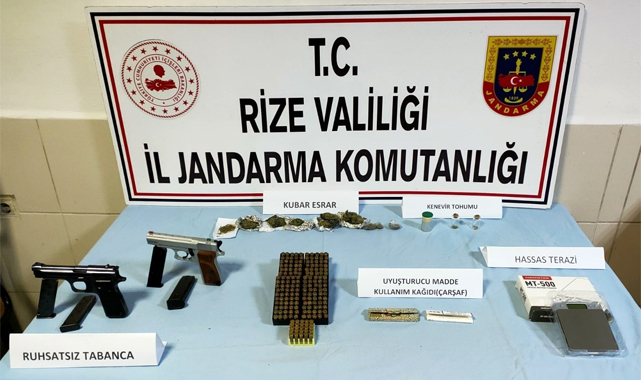 Rize Jandarması Aralık ayında 187 kişi yakaladı