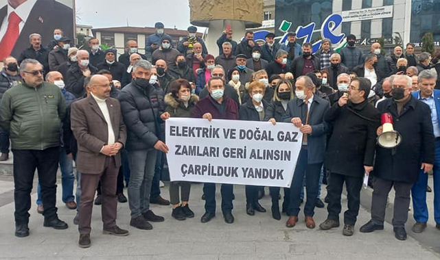Rize'den "Elektrik ve Doğalgaz zamları geri çekilsin" sesleri