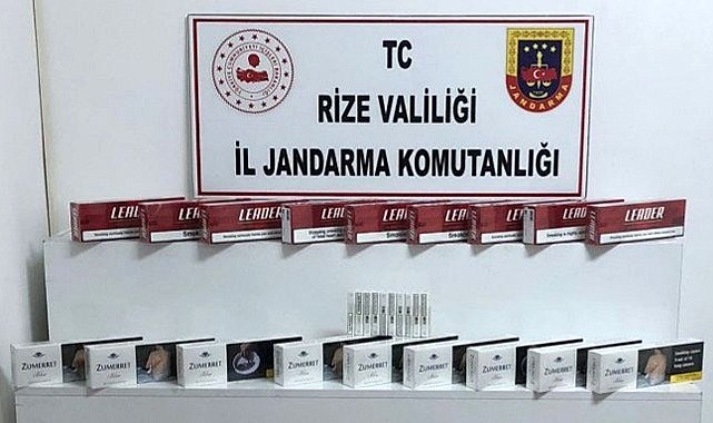 Artvin'den Rize'ye kaçak sigara sevkiyatı