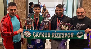 Çaykur Rizespor'dan Kick Boksta 2 Dünya Şampiyonluğu