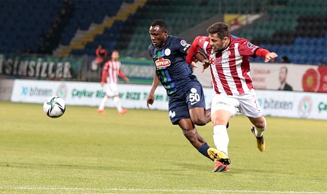 Rizespor evindeki son maçında Süper Lige mağlup veda etti